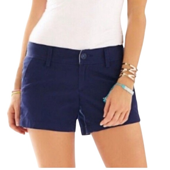 Lilly Pulitzer The Callahan Short in Navy Blue Size 00 - Picture 2 of 10